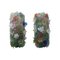 Mid-Century Sconces in Green Blue Yellow, Red and White Murano Glass from Seguso, 1970, Set of 2 1