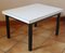 Small Formica White Coffee Table, 1970s 5