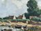 Lucien Seevagen, Paesaggio, Olio su tela su cartone, XX secolo, Con cornice, Immagine 2