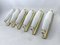 Mid-Century Brass Sconces in the style of Stilnovo, 1950s, Set of 6 10