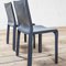 Blue Mod. Cab Desk Chairs by Mario Bellini for Cassina, 1977, Set of 4 4