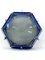 Large Hexagonal Ceiling Lamp in Blue Glass and Chrome from Veca, Italy, 1970s 1