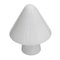 Weiße Tischlampe in Pilzform von Mauro Marzollo für Mazzega 2