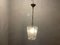 Bronze Etched Glass Pendant Light, 1960s 2