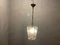 Bronze Etched Glass Pendant Light, 1960s, Image 2