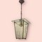 Bronze Etched Glass Pendant Light, 1960s 8