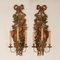 Vintage Italian Wall Lamps in Carved Wood by Frederick Cooper, 1960s, Set of 2 1