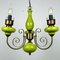 Vintage Porcelain Chandelier, Italy, 1950s, Image 2