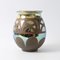 Französische Art Deco Glasur Vase aus Metall, 1930er 3