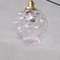 Mid-Century French Brass & Clear Bubble Glass Pendant Light, Image 3