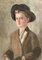 Von Faber Du Faur, Portrait of an Androgynous Woman, Oil on Cardboard 3