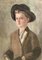 Von Faber Du Faur, Ritratto di donna androgina, Olio su cartone, Immagine 3