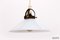 Lampe à Suspension Vintage en Verre Blanc attribuée à Soholm, 1970s 6