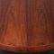 Danish Rosewood Round Extension Table in the style Kai Kristiansen with 2 Additional Leaves, 1960s 10
