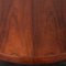 Danish Rosewood Round Extension Table in the style Kai Kristiansen with 2 Additional Leaves, 1960s, Image 10