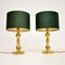 Lampes de Bureau Vintage en Laiton, 1970s, Set de 2 2