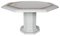 Handmade Bianco Puro Marble Octagonal Table with Scagliola Inlay by Cupioli, Italy 1