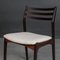 Rosewood Dining Chairs by Vestervig Eriksen for Brdr. Tromborg, 1960, Set of 4 7