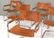 Sillas de comedor S34 de cuero curtido de Mart Stam para Fasem, Italia, años 60. Juego de 6, Imagen 8