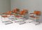 Chaises de Salle à Manger S34 en Cuir Tanné par Mart Stam pour Fasem, Italie, 1960s, Set de 6 2