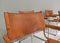 S34 Dining Chairs in Tan Leather by Mart Stam for Fasem, Italy, 1960s, Set of 6, Image 14