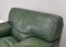 Roche Bobois Lounge Armchair in Original Green Patinated Leather 1970 11