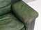 Roche Bobois Lounge Armchair in Original Green Patinated Leather 1970 10