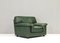 Roche Bobois Lounge Armchair in Original Green Patinated Leather 1970 5