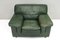 Roche Bobois Lounge Armchair in Original Green Patinated Leather 1970 8