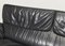 DS2011 Black Leather Sofa from de Sede, Switzerland, 1980s 15