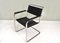 S34 Cantilever Chairs in Black Leather and Chrome by Mart Stam for Thonet, Germany, 1970s, Set of 2 9