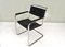 S34 Cantilever Chairs in Black Leather and Chrome by Mart Stam for Thonet, Germany, 1970s, Set of 2, Image 9