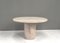 Exquisite Round Travertine Dining Table in the style of Up & Up and Mangiarotti, 2023 3