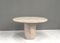 Squisito tavolo da pranzo rotondo in travertino nello stile di Up & Up e Mangiarotti, 2023, Immagine 3