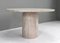 Exquisite Round Travertine Dining Table in the style of Up & Up and Mangiarotti, 2023, Image 7