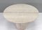 Exquisite Round Travertine Dining Table in the style of Up & Up and Mangiarotti, 2023 10