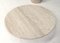 Exquisite Round Travertine Dining Table in the style of Up & Up and Mangiarotti, 2023 11