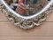 Full Length Vintage French Cheval Wall Mirror in White Gold in the style of Louis, 1970s 10