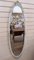 Full Length Vintage French Cheval Wall Mirror in White Gold in the style of Louis, 1970s, Image 2