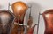 Butacas francesas con estructura de hierro y cuero cosido de Charlotte Perriand & Jacques Adnet, años 50. Juego de 4, Imagen 10
