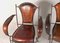 French Stitched Leather Iron Dining Chairs by Charlotte Perriand & Jacques Adnet, 1950s, Set of 4 8