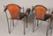 French Stitched Leather Iron Dining Chairs by Charlotte Perriand & Jacques Adnet, 1950s, Set of 4 3