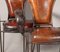 French Stitched Leather Iron Dining Chairs by Charlotte Perriand & Jacques Adnet, 1950s, Set of 4 12