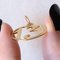 Vintage 13K Yellow Gold Number 18 Lucky Charm, 1950s 5