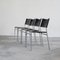 SE06 Chairs in Patinated Black Leather attributed to Martin Visser, 1960s, Set of 4 1
