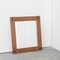 Brutalist Mirror in Oak and Metal by Guillerme Et Chambron, 1970s 3