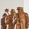 Folk Art 3 Wise Men Flemish Sculptures in Carved Wood by Felix Timmermans, 1970s, Set of 3 8
