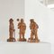 Folk Art 3 Wise Men Flämische Skulpturen aus geschnitztem Holz von Felix Timmermans, 1970er, 3er Set 4