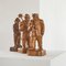 Folk Art 3 Wise Men Flemish Sculptures in Carved Wood by Felix Timmermans, 1970s, Set of 3 2