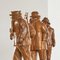 Folk Art 3 Wise Men Flemish Sculptures in Carved Wood by Felix Timmermans, 1970s, Set of 3 7